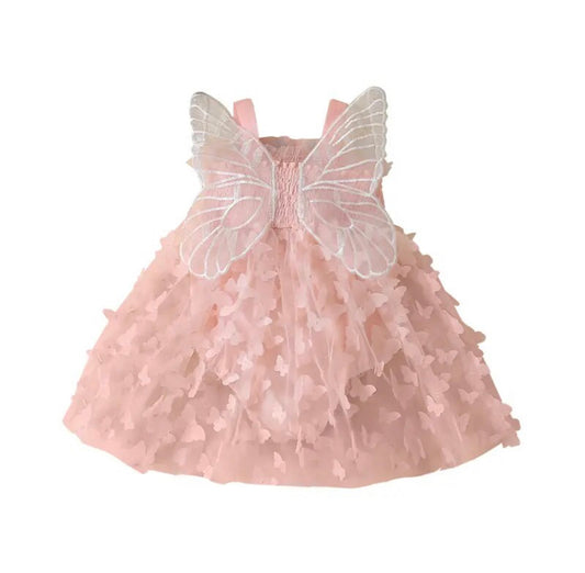 Butterfly Frill Romper Pink