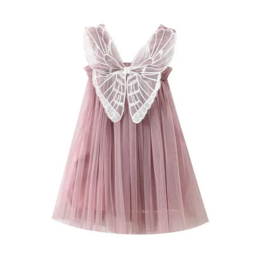 Butterfly Tulle Dress Purple