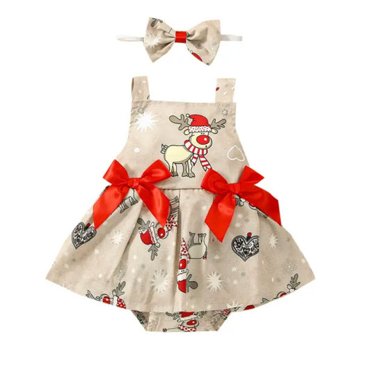 Reindeer Bow Romper