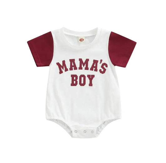 Mamas Boy Chocolate Romper