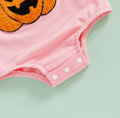 Pink Pumpkin Romper