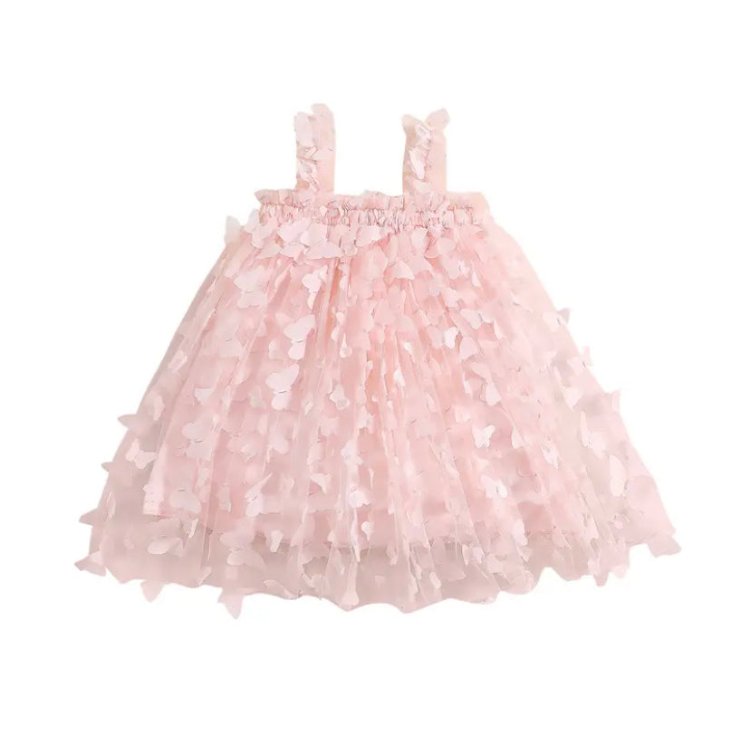 Butterfly Love Dress Baby Pink