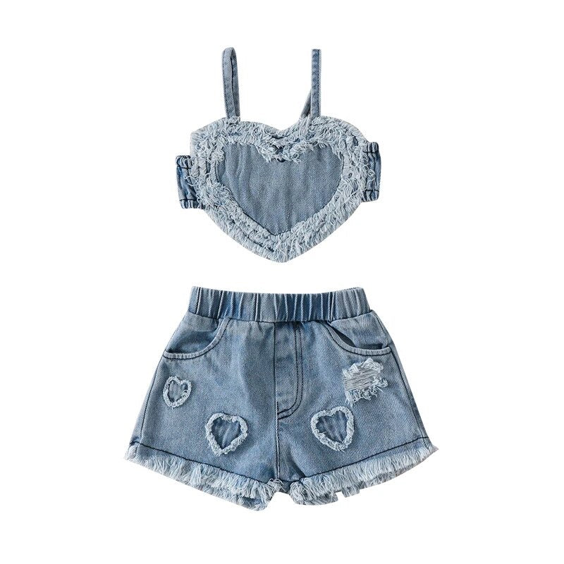 Heart Denim Set