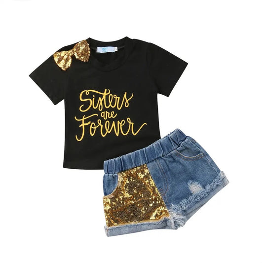 Sisters Forever Denim Set