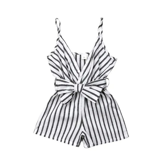 Stripe Bow Romper