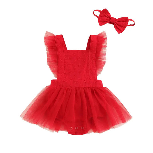 Red Delight Romper