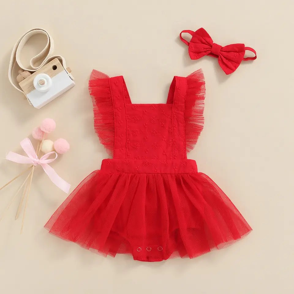 Red Delight Romper