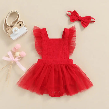 Red Delight Romper