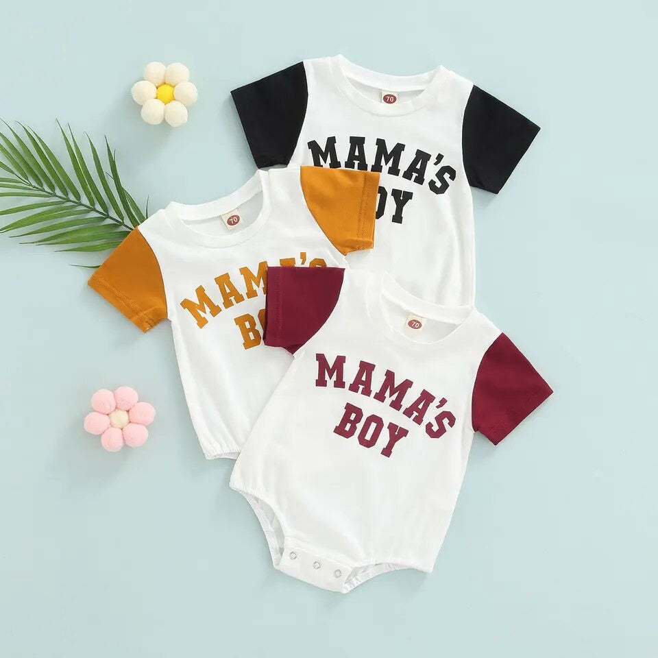 Mamas Boy Tan Romper