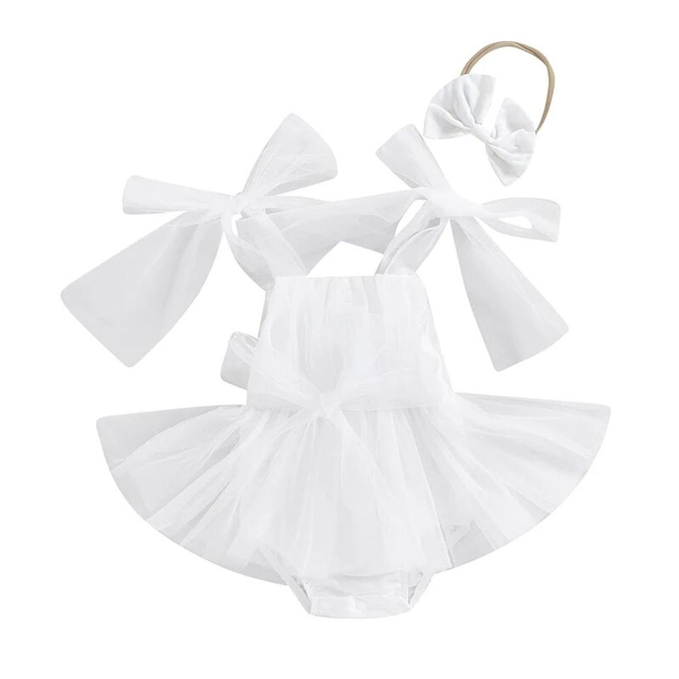 Tulle Romper White