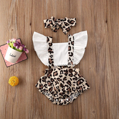 Leopard Ruffle Romper