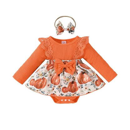 Fall Pumpkin Romper