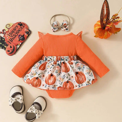 Fall Pumpkin Romper