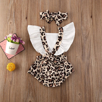 Leopard Ruffle Romper