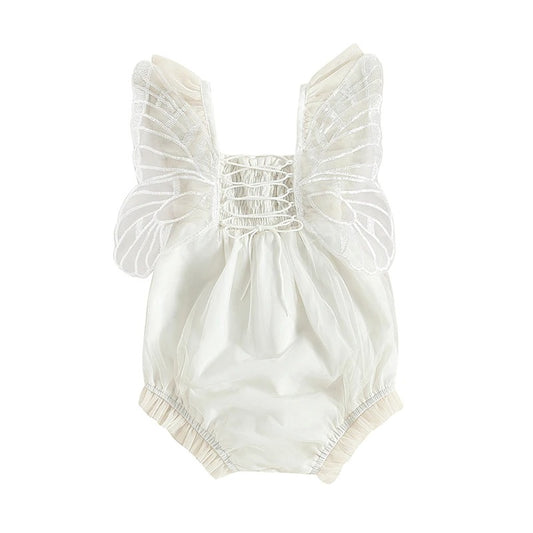 Butterfly Cross Romper White